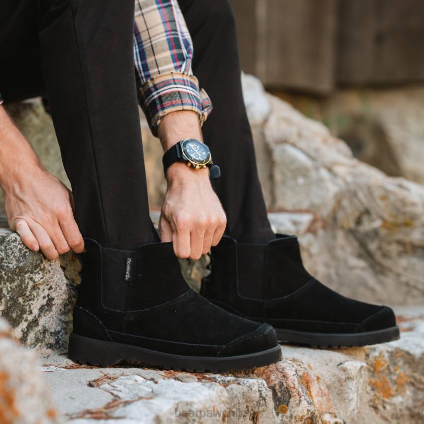 botas BEARPAW mella negro hombres PD28517