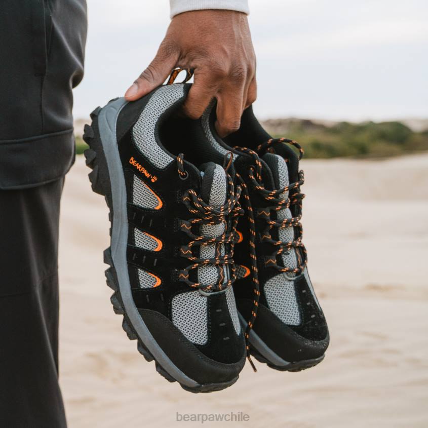 caminantes BEARPAW resplandor negro/naranja hombres PD28556