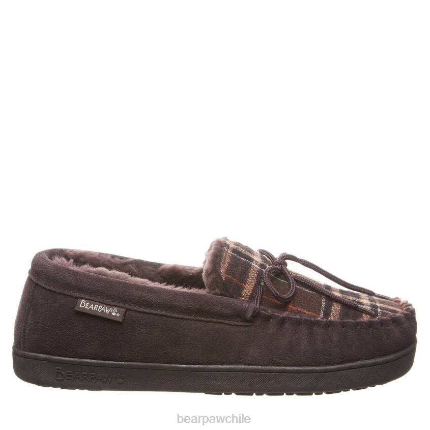 zapatillas BEARPAW moc ii chocolate multi punto hombres PD28541