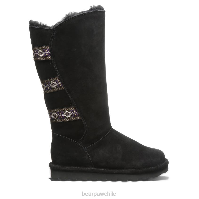 botas BEARPAW Violeta negro mujer PD28122