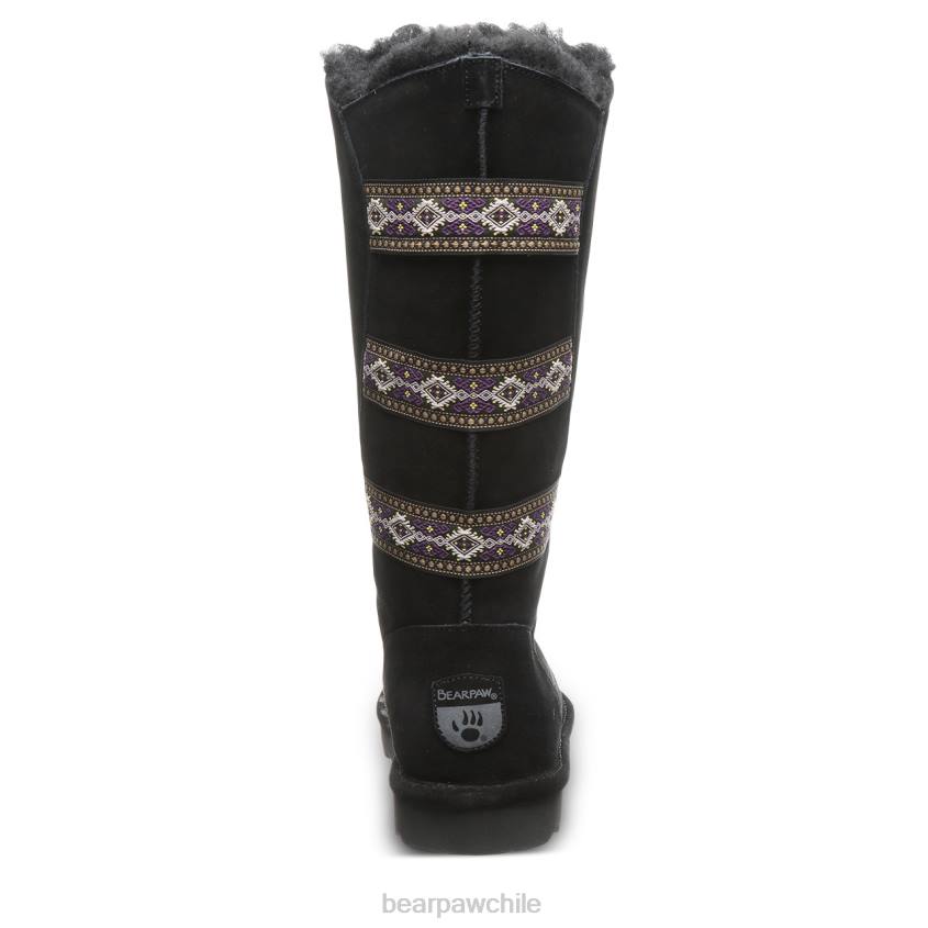 botas BEARPAW Violeta negro mujer PD28122