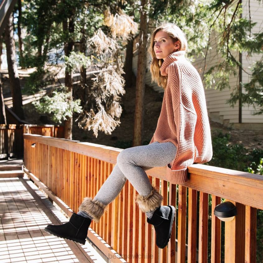 botas BEARPAW alyssa negro mujer PD2883