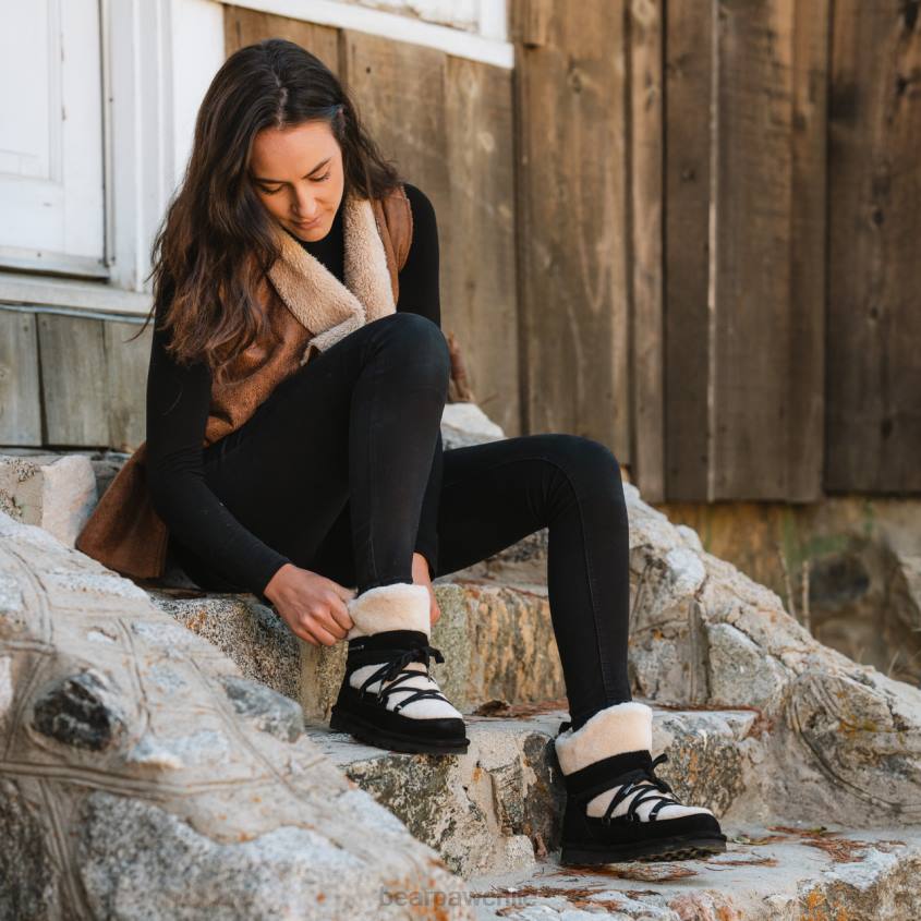 botas BEARPAW anastacia negro mujer PD2816