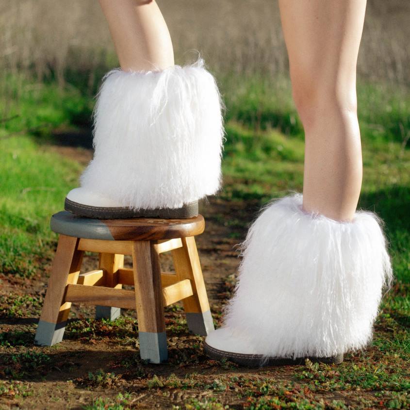 botas BEARPAW boetis blanco mujer PD28118