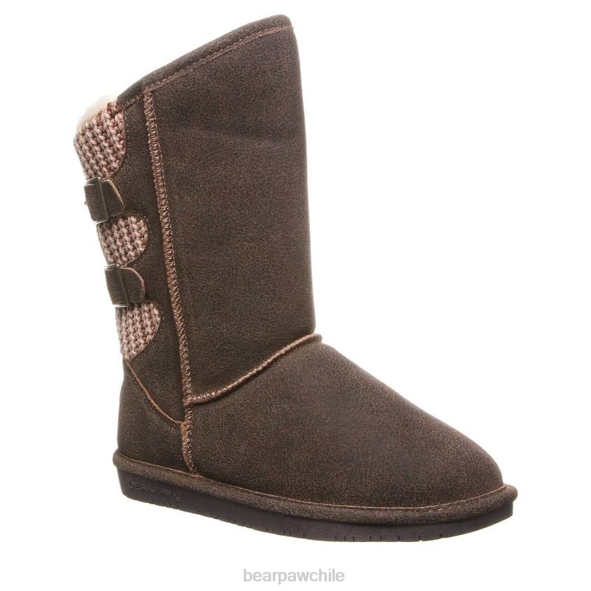 botas BEARPAW boshie ancho castaño angustiado mujer PD28256