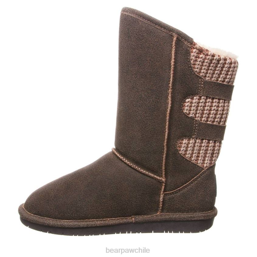botas BEARPAW boshie ancho castaño angustiado mujer PD28256