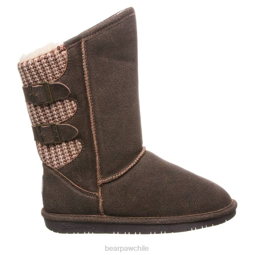 botas BEARPAW boshie ancho castaño angustiado mujer PD28256