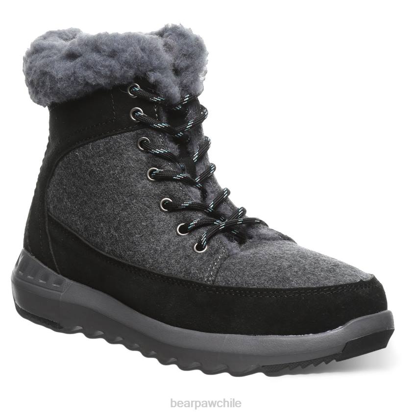 botas BEARPAW cheryl negro/gris mujer PD28141
