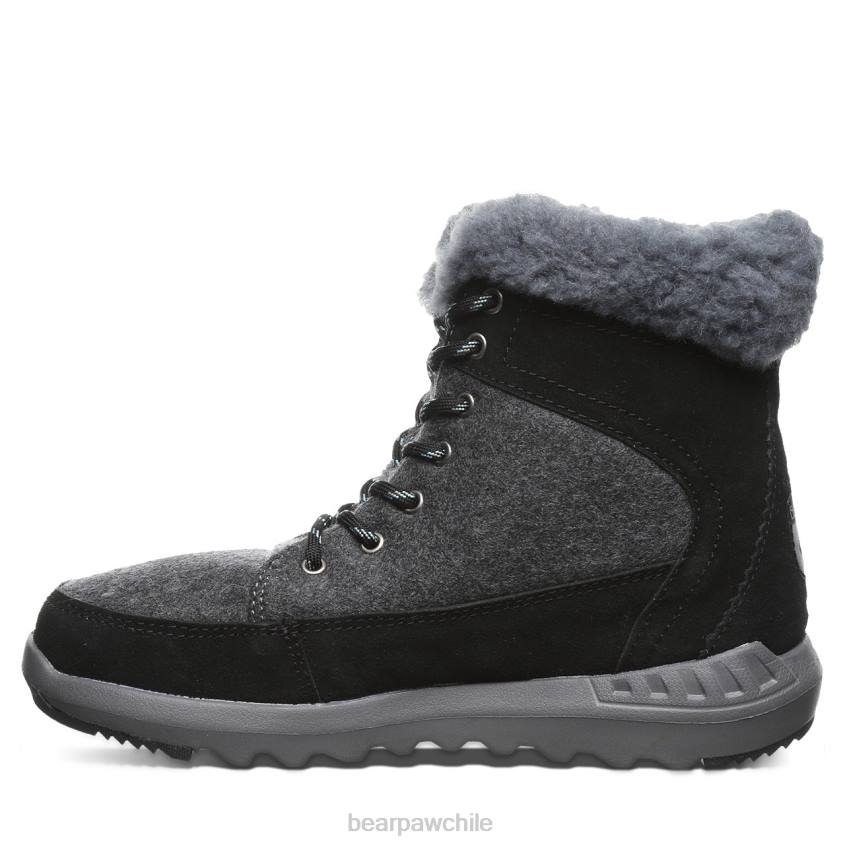 botas BEARPAW cheryl negro/gris mujer PD28141