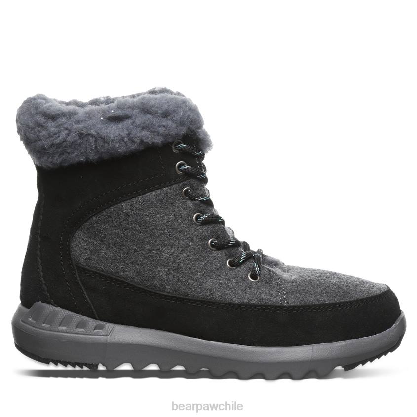 botas BEARPAW cheryl negro/gris mujer PD28141