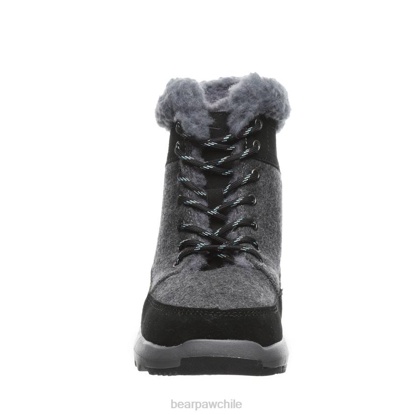 botas BEARPAW cheryl negro/gris mujer PD28141