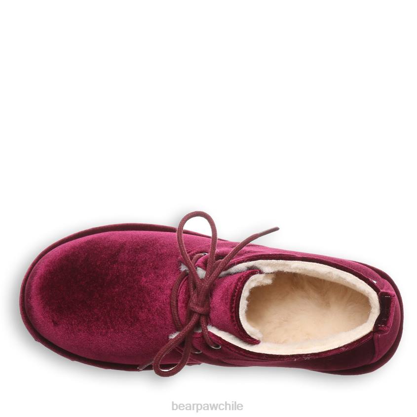 botas BEARPAW cielo terciopelo burdeos mujer PD2835