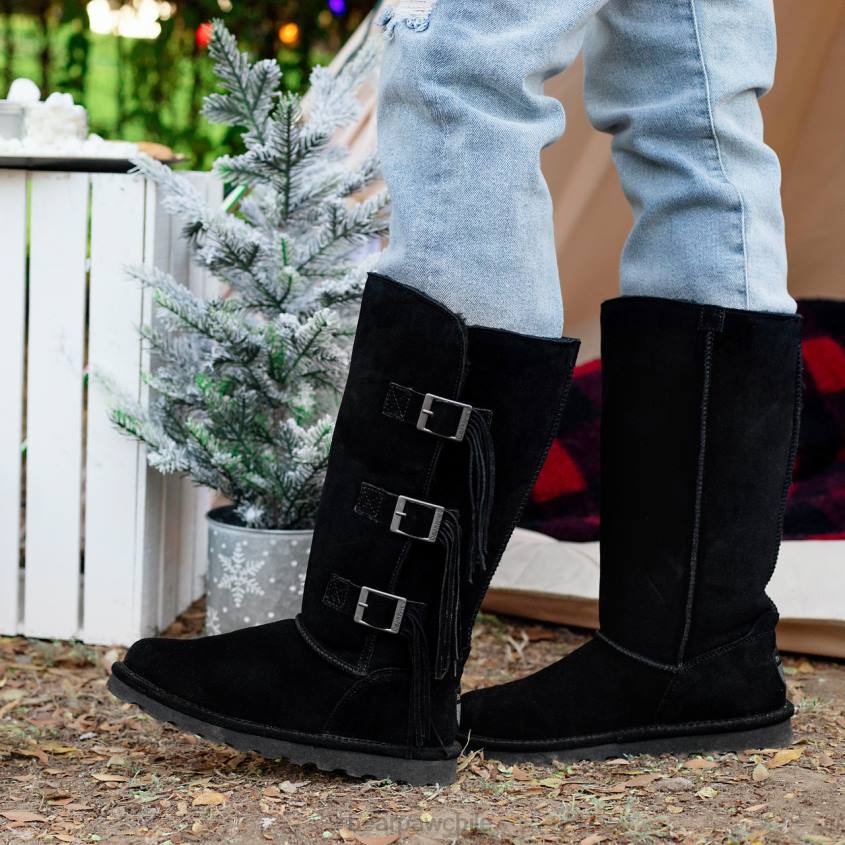 botas BEARPAW cris negro mujer PD28138