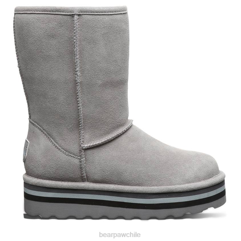 botas BEARPAW ella retro gris mujer PD28159