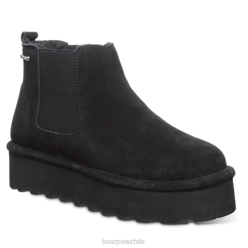 botas BEARPAW retro dibujó negro mujer PD2813