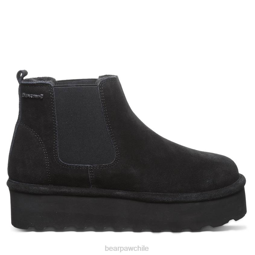 botas BEARPAW retro dibujó negro mujer PD2813