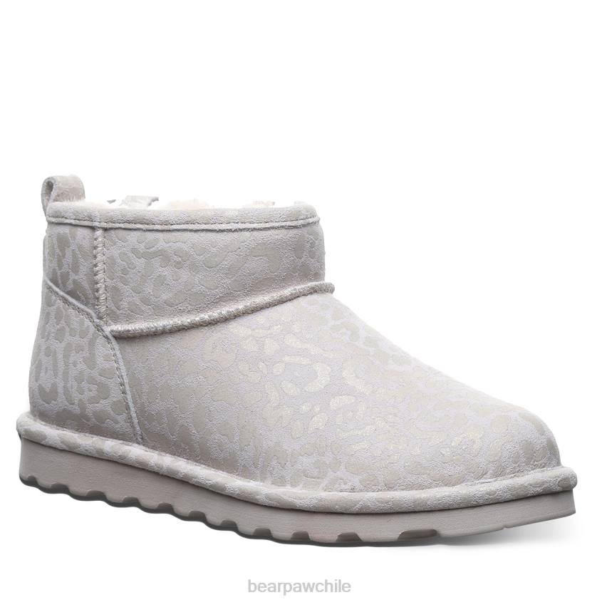 botas BEARPAW shorty exótico brillo de leopardo blanco de invierno mujer PD2833