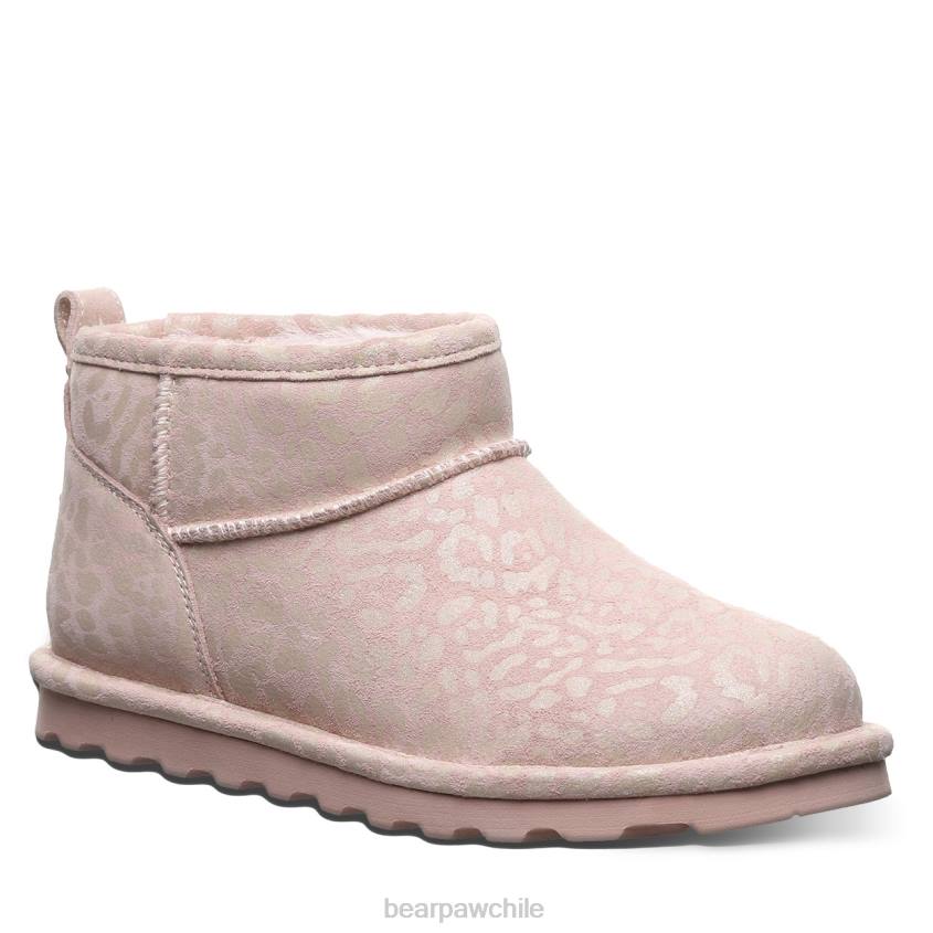 botas BEARPAW shorty exótico brillo de leopardo rosa mujer PD2834