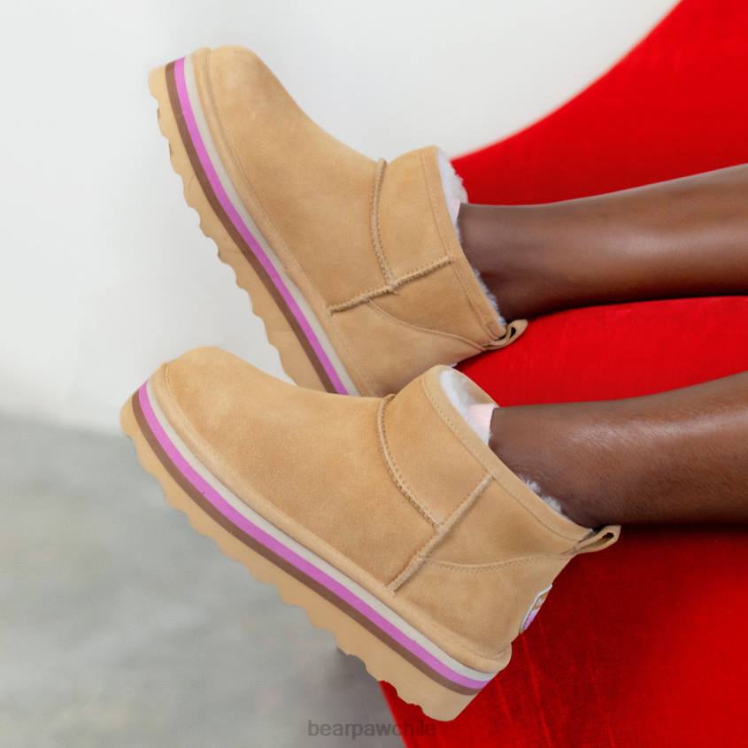botas BEARPAW shorty retro café helado mujer PD2829