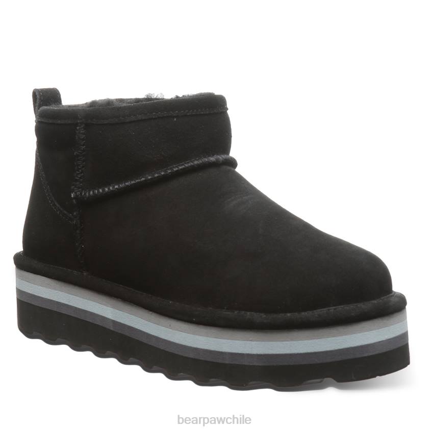 botas BEARPAW shorty retro negro mujer PD2830