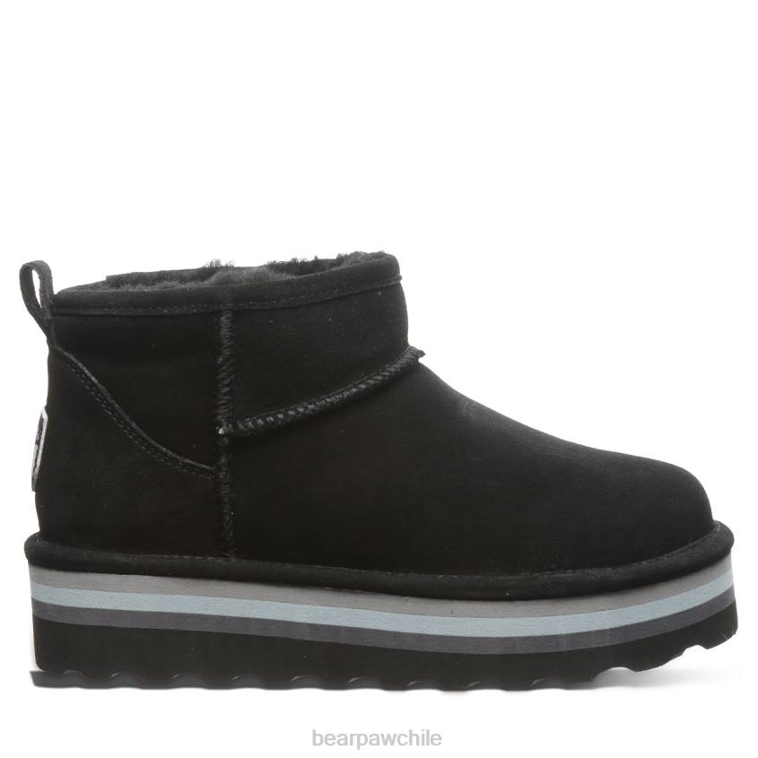 botas BEARPAW shorty retro negro mujer PD2830