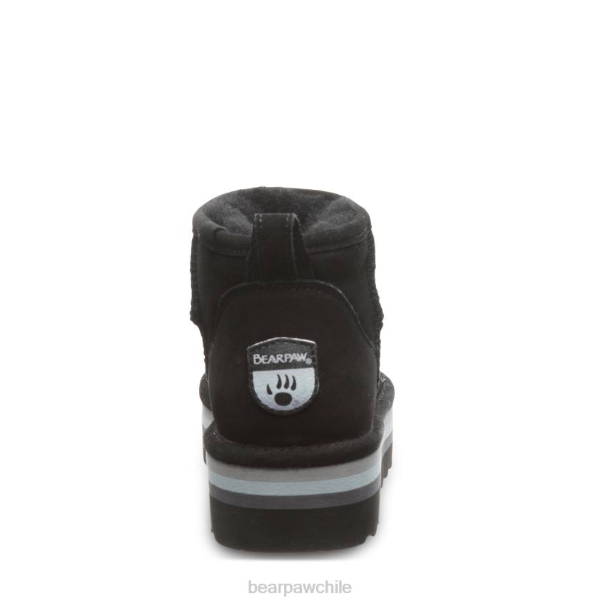 botas BEARPAW shorty retro negro mujer PD2830