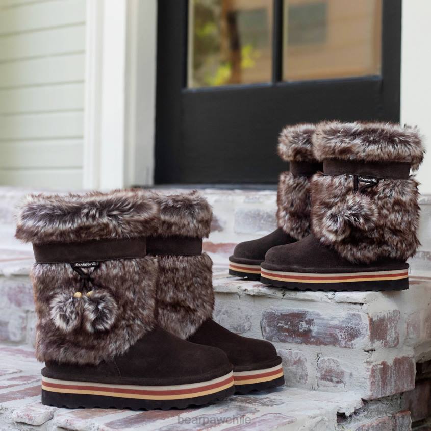 botas BEARPAW tama retro chocolate mujer PD2826