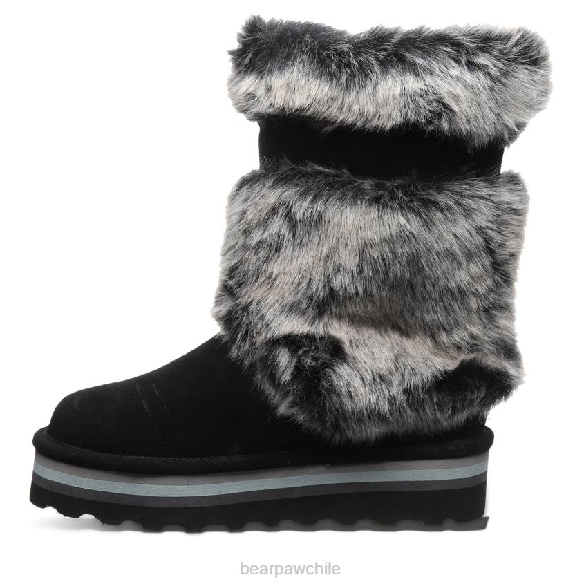 botas BEARPAW tama retro negro/gris mujer PD2827