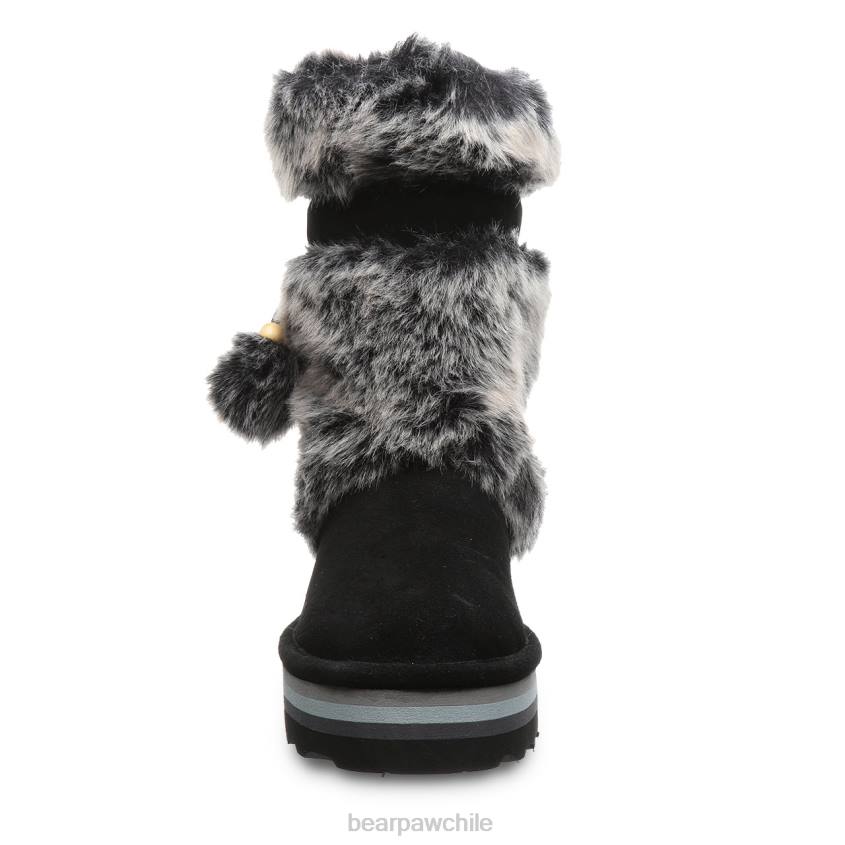 botas BEARPAW tama retro negro/gris mujer PD2827