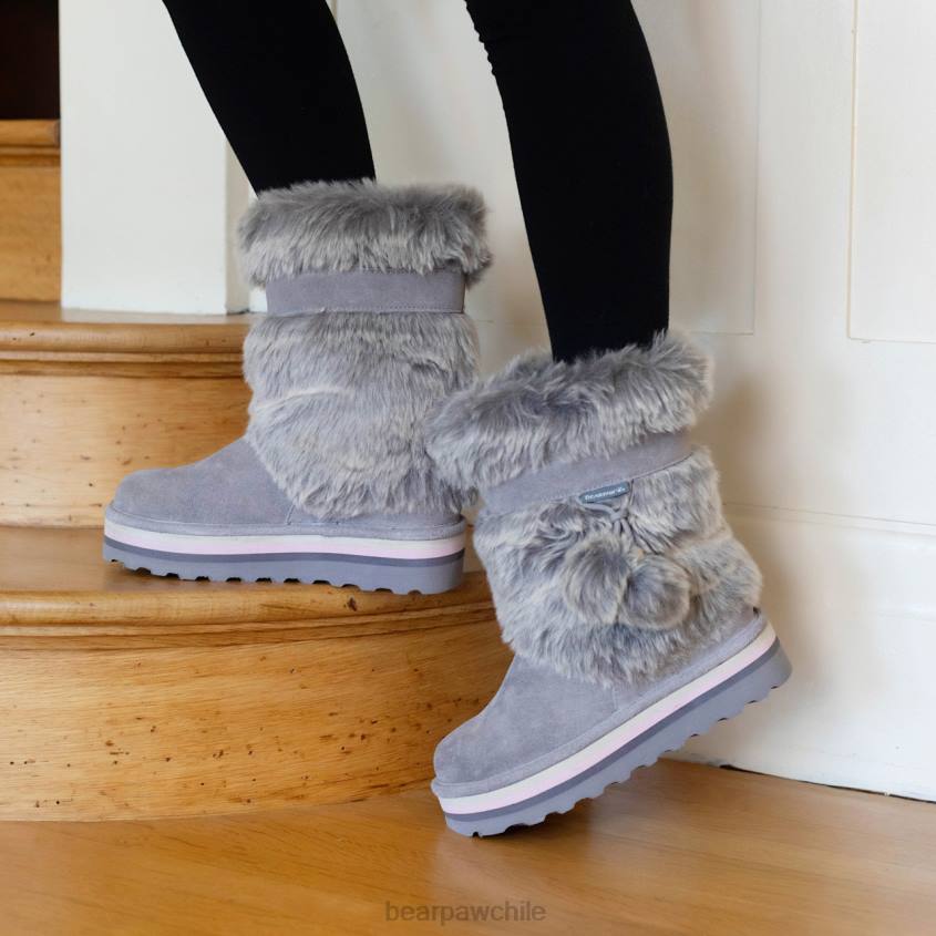 botas BEARPAW tama retro niebla gris mujer PD28151