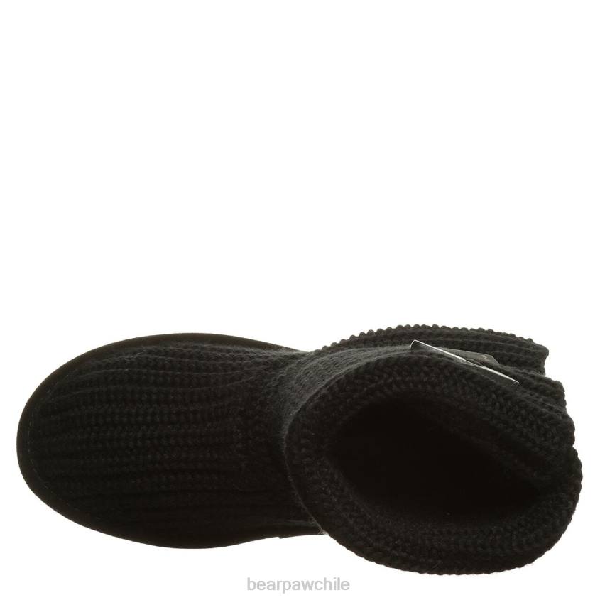 botas BEARPAW tejer alto negro mujer PD28178