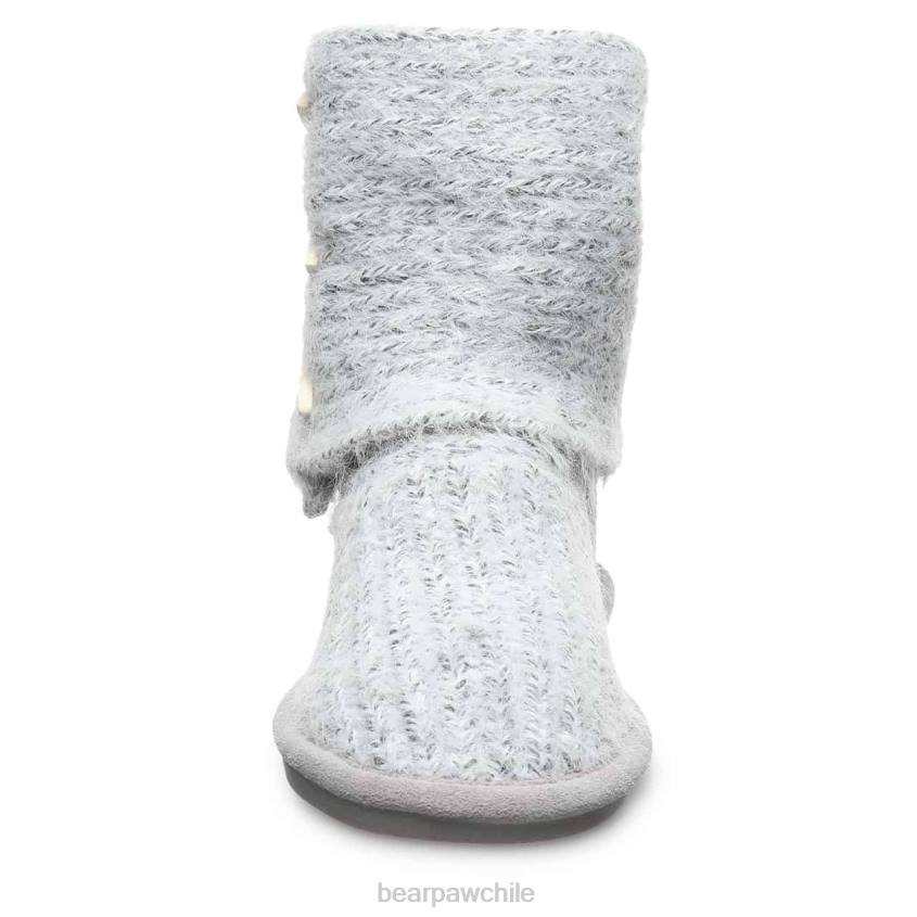 botas BEARPAW tejer alto niebla gris mujer PD28177