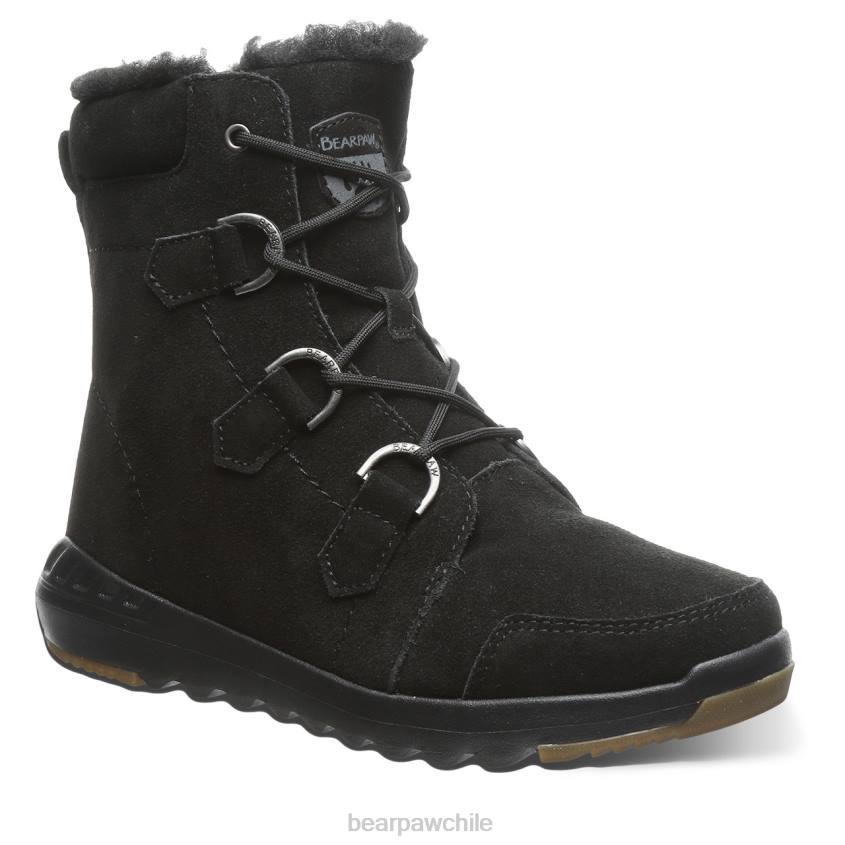 botas BEARPAW tira negro mujer PD2819