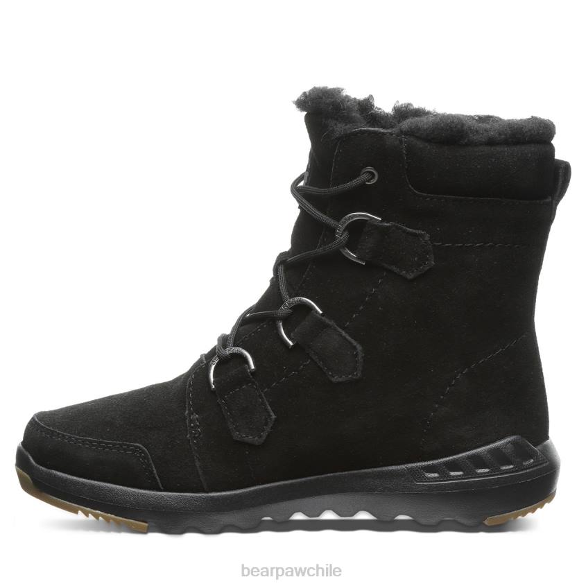 botas BEARPAW tira negro mujer PD2819