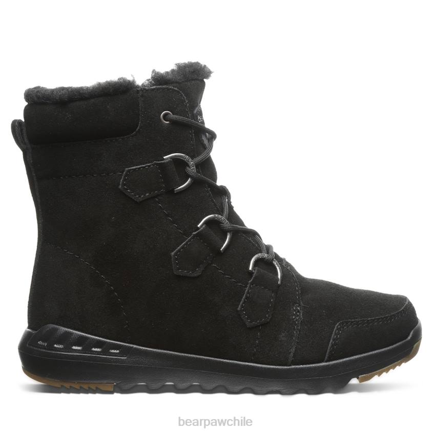 botas BEARPAW tira negro mujer PD2819