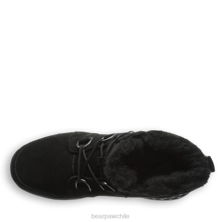 botas BEARPAW tira negro mujer PD2819
