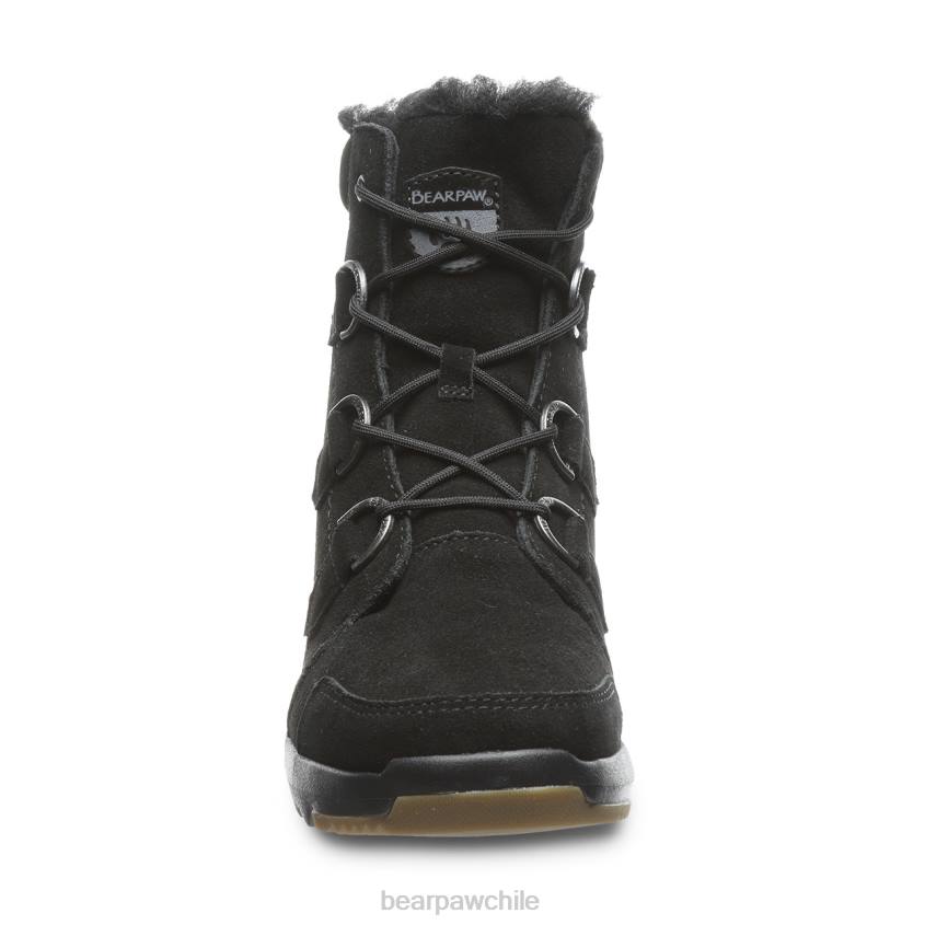 botas BEARPAW tira negro mujer PD2819