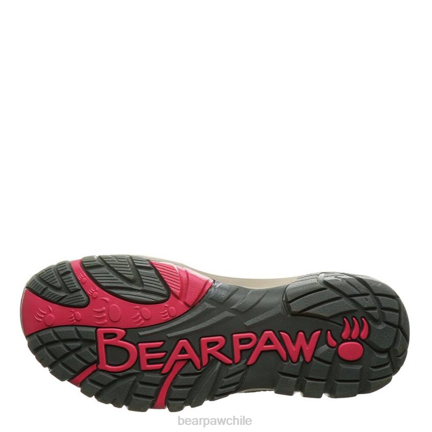 caminantes BEARPAW Córcega amplia gris pardo mujer PD28350