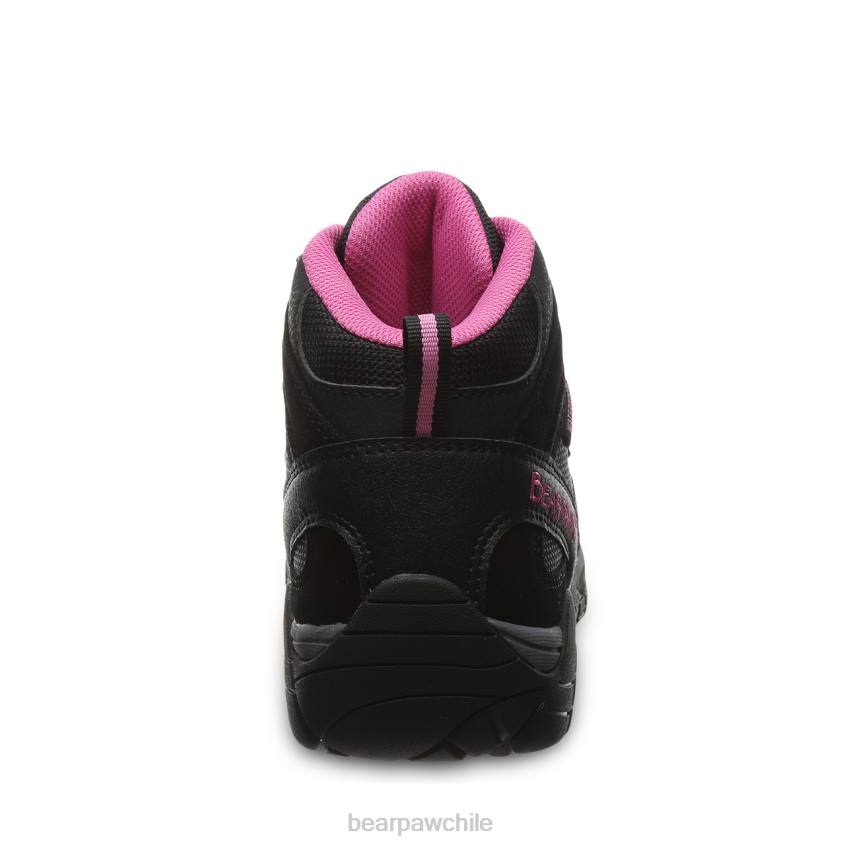 caminantes BEARPAW Córcega amplia negro/fucsia mujer PD28331