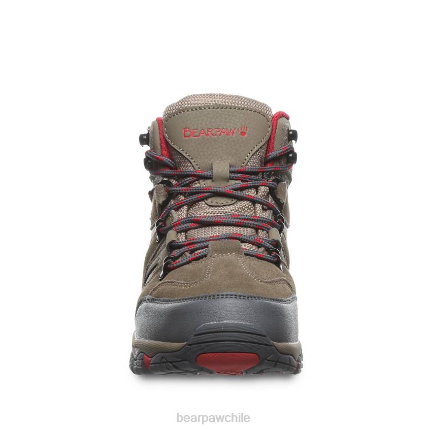 caminantes BEARPAW Córcega topo/rojo mujer PD28339