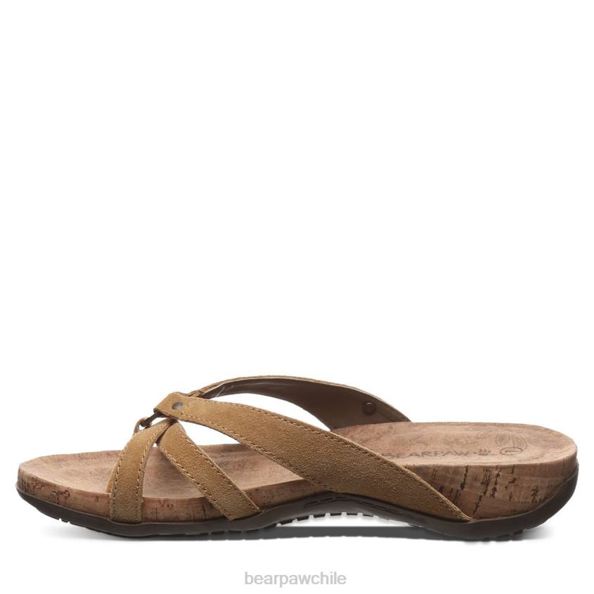 sandalias BEARPAW adular café helado mujer PD28363