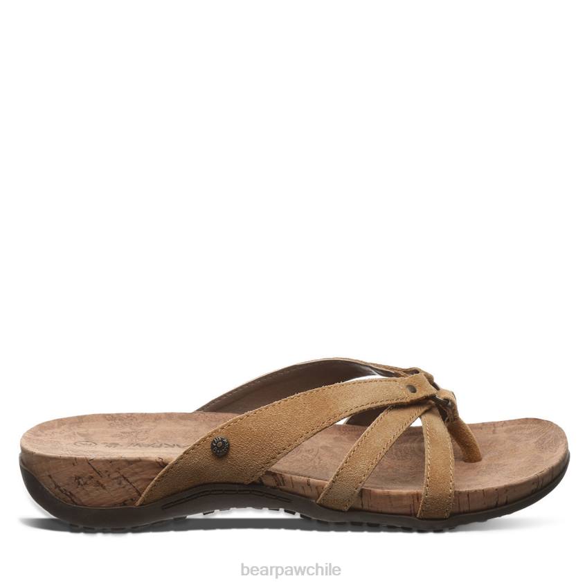 sandalias BEARPAW adular café helado mujer PD28363