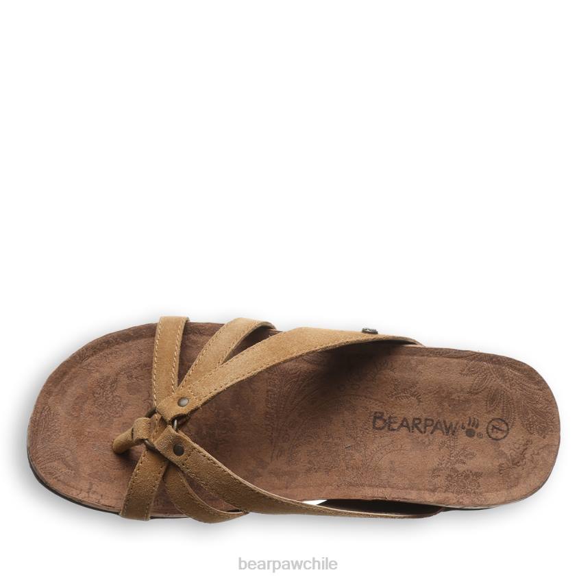 sandalias BEARPAW adular café helado mujer PD28363