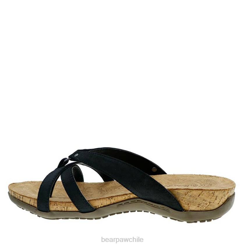 sandalias BEARPAW adular negro mujer PD28431