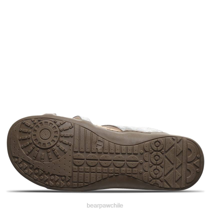 sandalias BEARPAW adular plata mujer PD28442