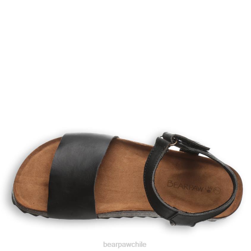 sandalias BEARPAW alma negro mujer PD28451