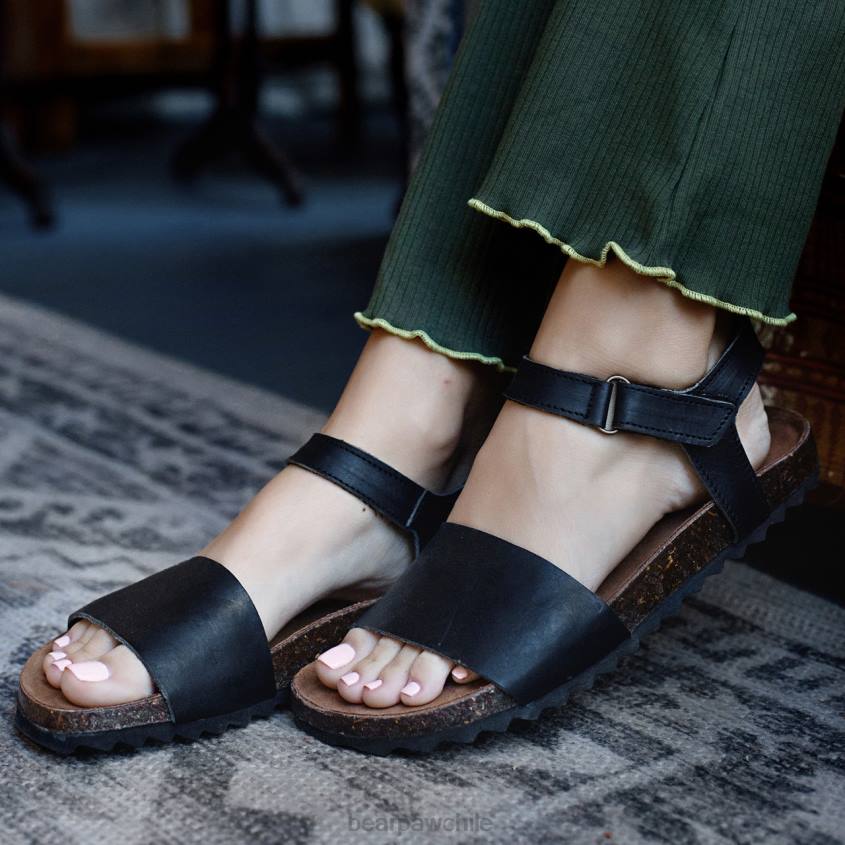 sandalias BEARPAW alma negro mujer PD28451