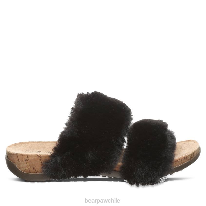 sandalias BEARPAW analia negro mujer PD28398