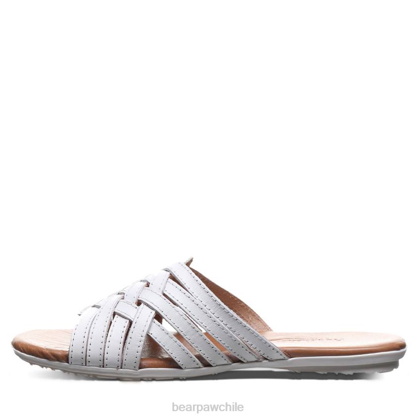 sandalias BEARPAW elisa blanco mujer PD28385
