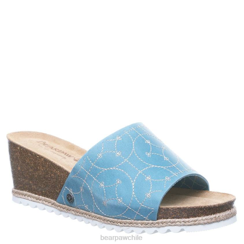 sandalias BEARPAW evian azul mujer PD28495